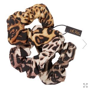 nOir Jewelry Ombre Leopard Scrunchies